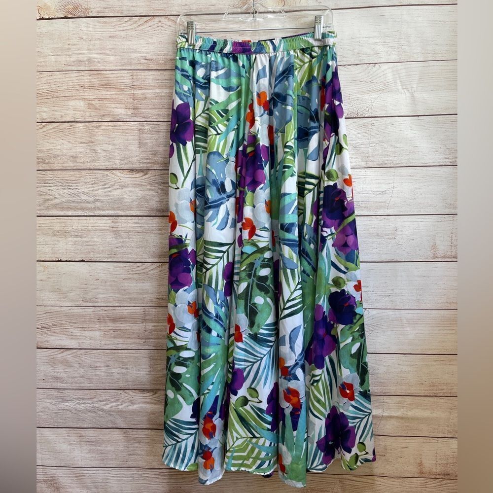 CUPIO MAXI SKIRT IN VIVID TROPICAL PRINT
